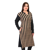 Women's Woolen Stripe Full Sleeves Kurti